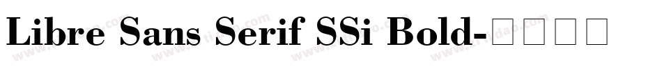 Libre Sans Serif SSi Bold字体转换